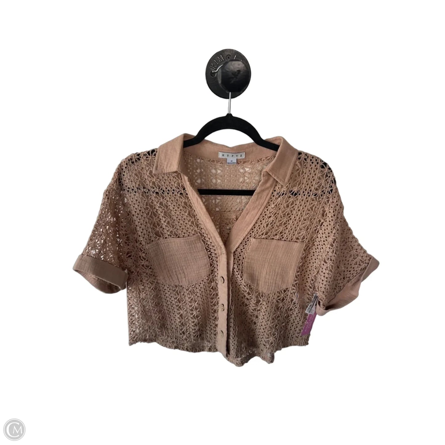 Jacket Shirt By Hyfve In Brown, Size: S