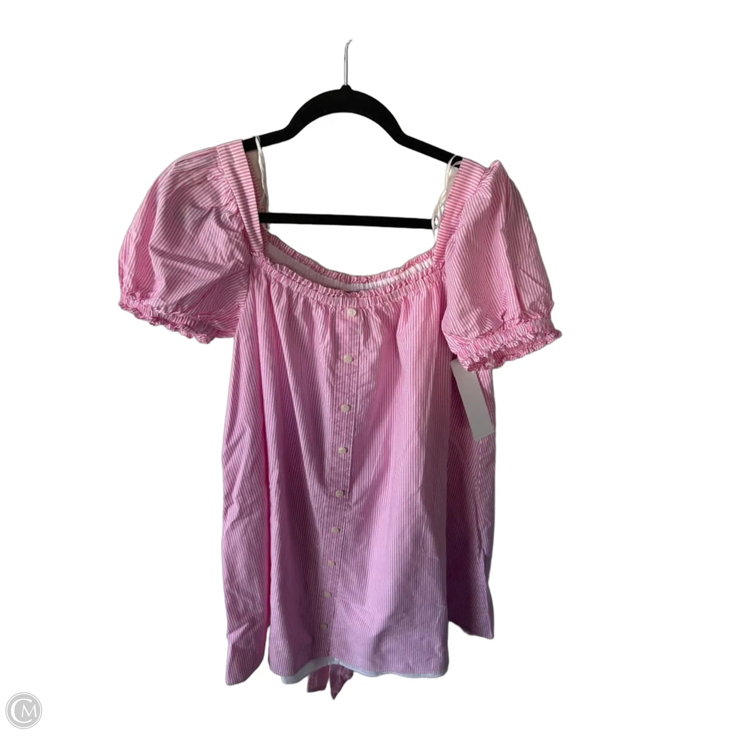 Dress Casual Short By Cece In Pink & White, Size: M