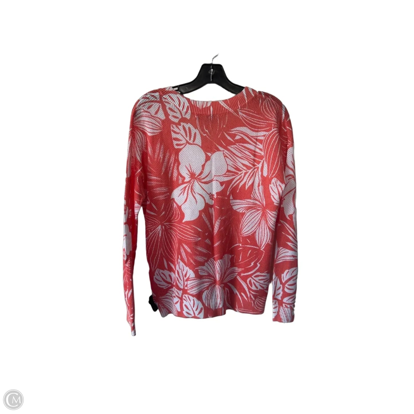 Sweater By Tommy Bahama In Orange & White, Size: S