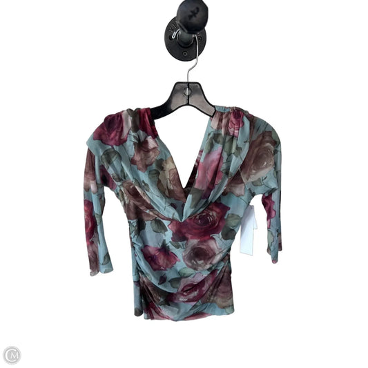 Top Long Sleeve By Clothes Mentor In Brown & Green, Size: L
