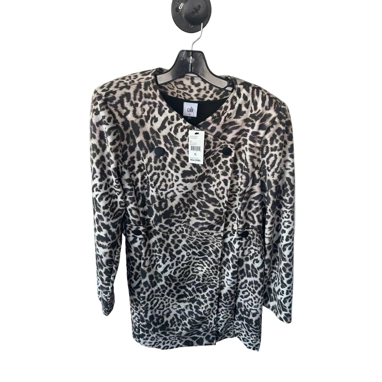 Jacket Other By Cabi In Leopard Print, Size: Xl
