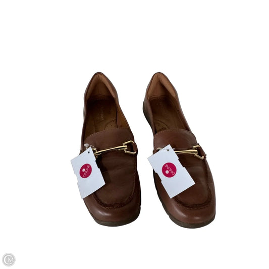 Shoes Flats By Easy Spirit In Brown & Gold, Size: 8