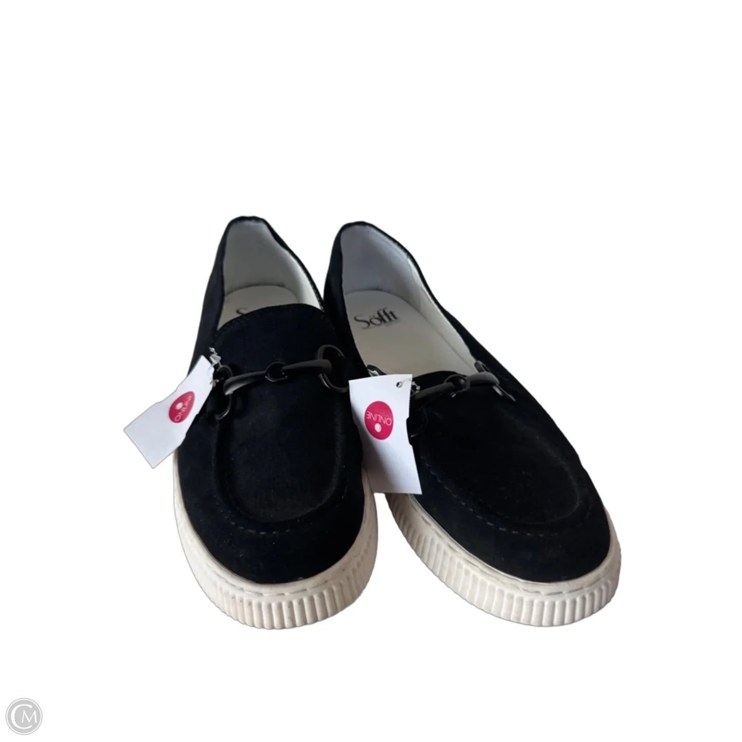 Shoes Flats By Sofft In Black & White, Size: 8