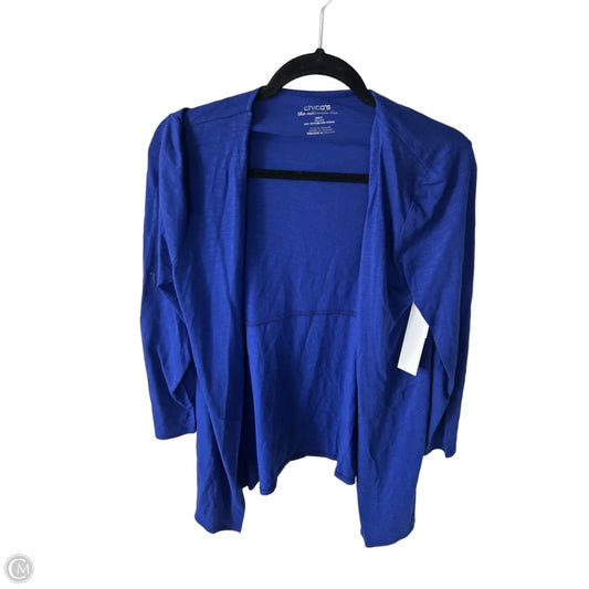 Cardigan By Chicos In Blue, Size: S