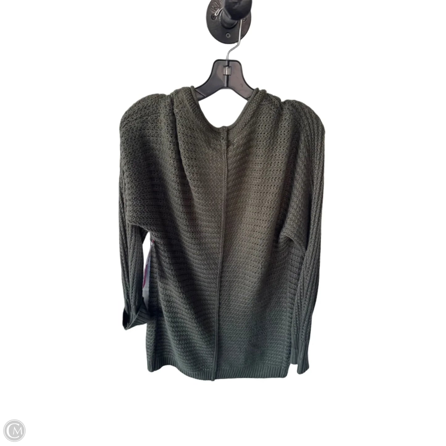Sweater Cardigan By Clothes Mentor In Green, Size: M