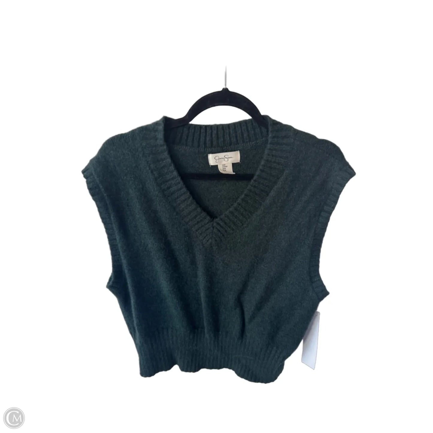 Vest Sweater By Jessica Simpson In Green, Size: M