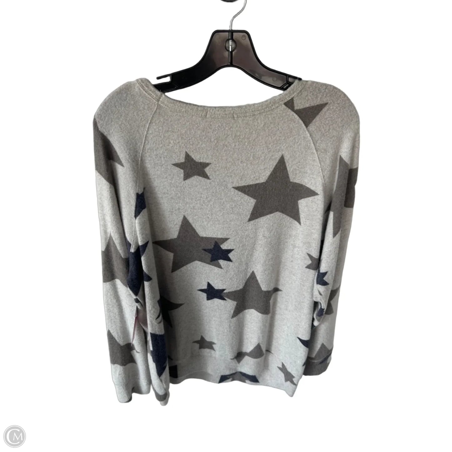 Sweater By Buffalo David Bitton In Grey & White, Size: L