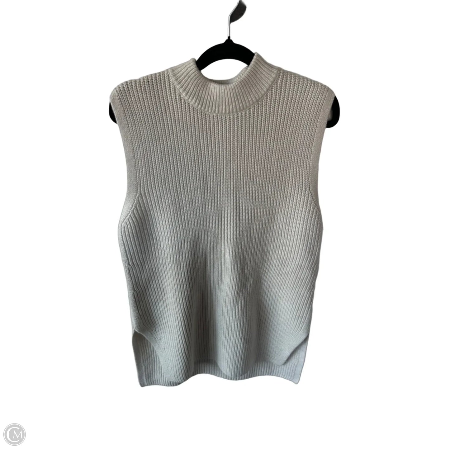 Vest Sweater By H&m In Cream, Size: Xs