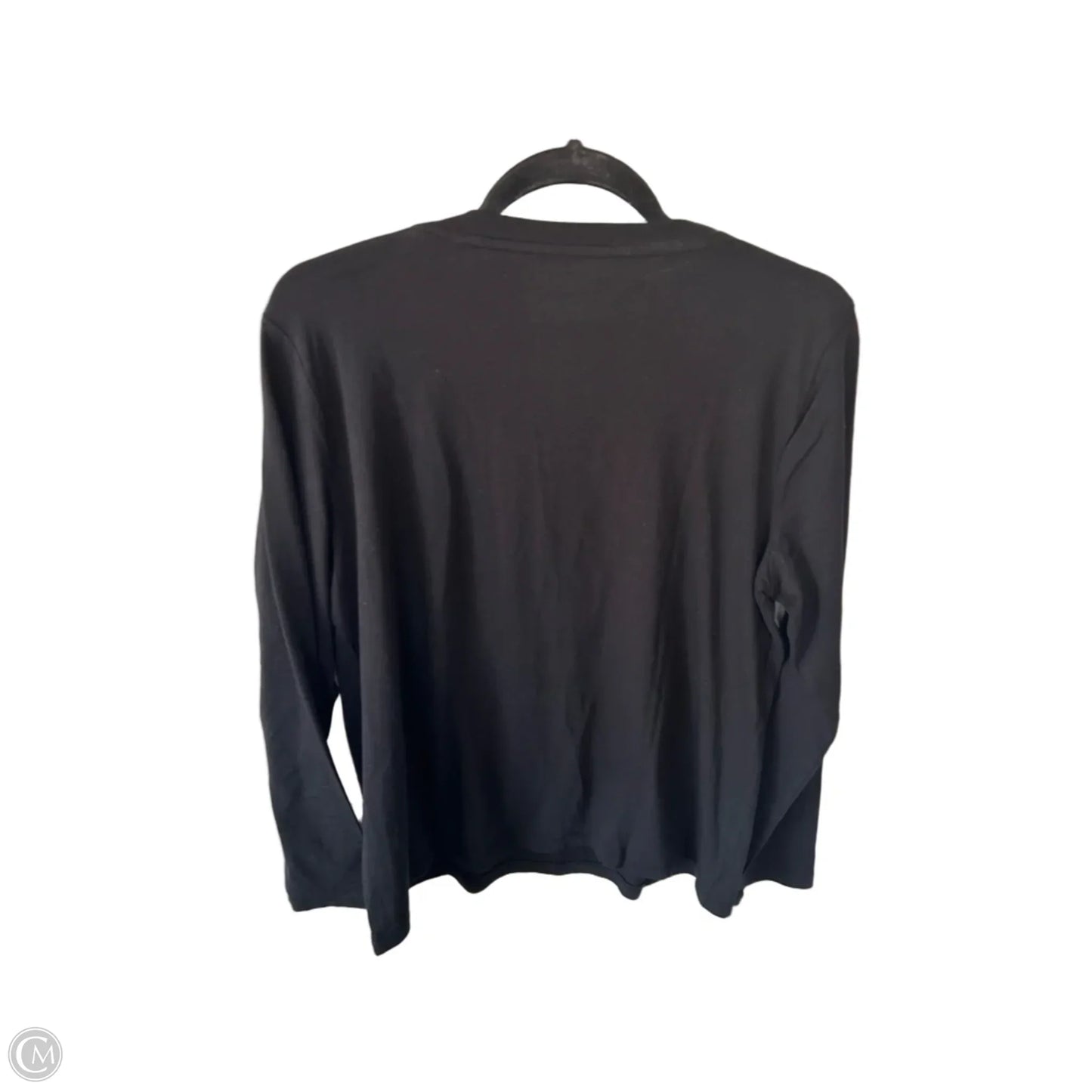 Top Long Sleeve By Talbots In Black & White, Size: Lp