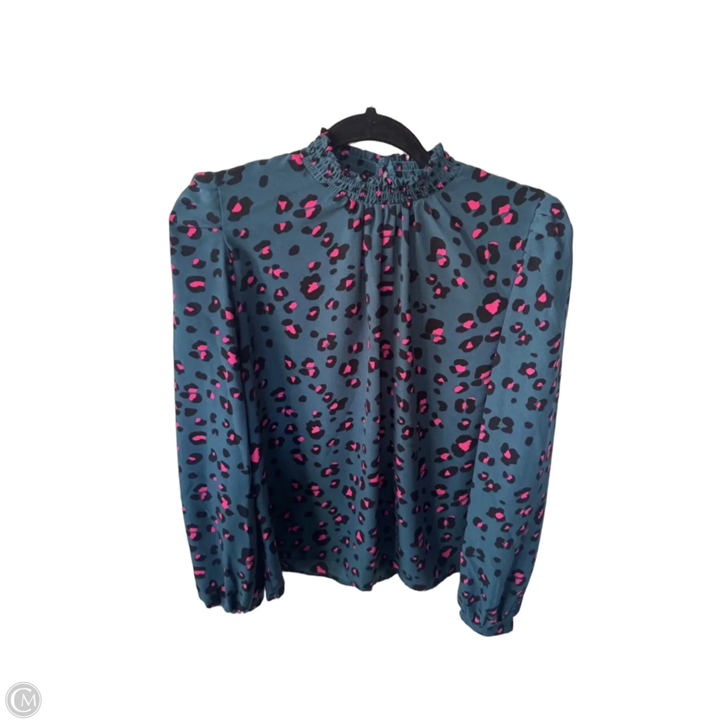Blouse Long Sleeve By Melloday In Blue & Pink, Size: L