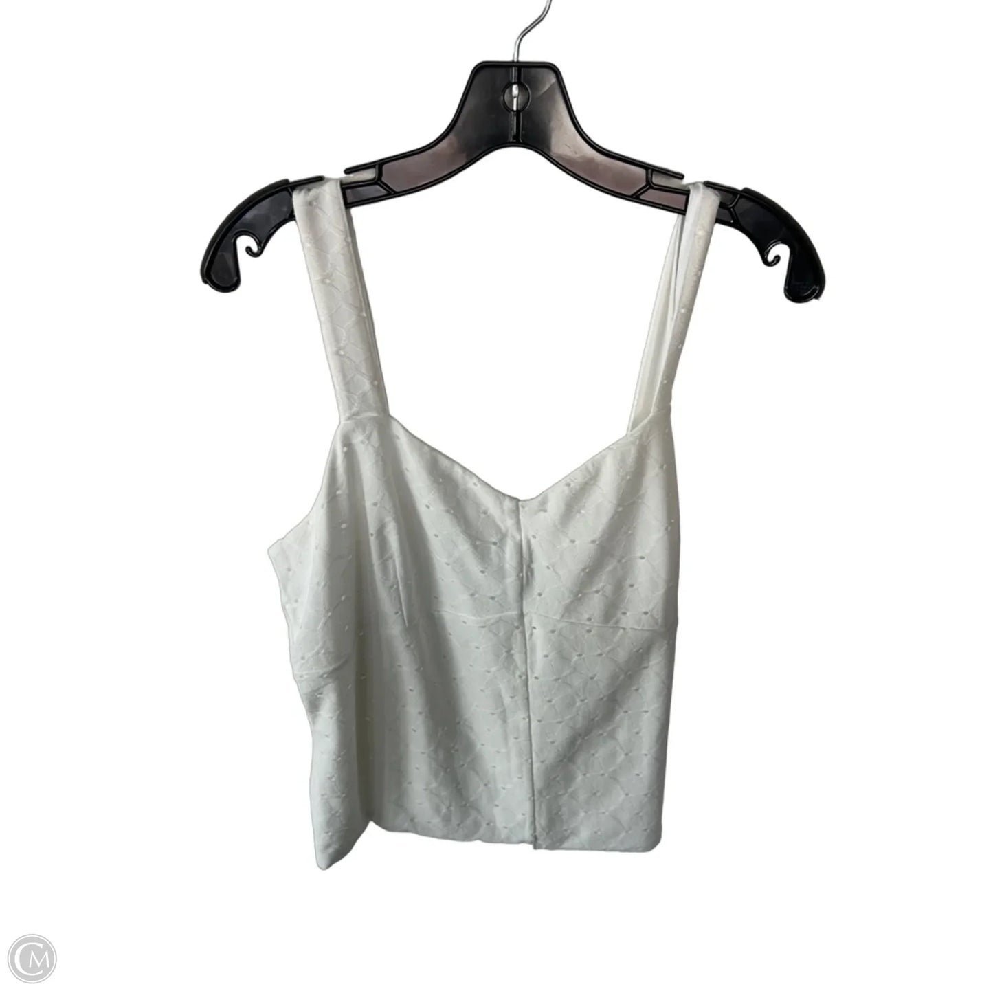 Blouse Sleeveless By Cabi In White, Size: Xl