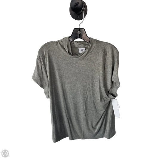 Top Short Sleeve By Cabi In Grey, Size: Xxl