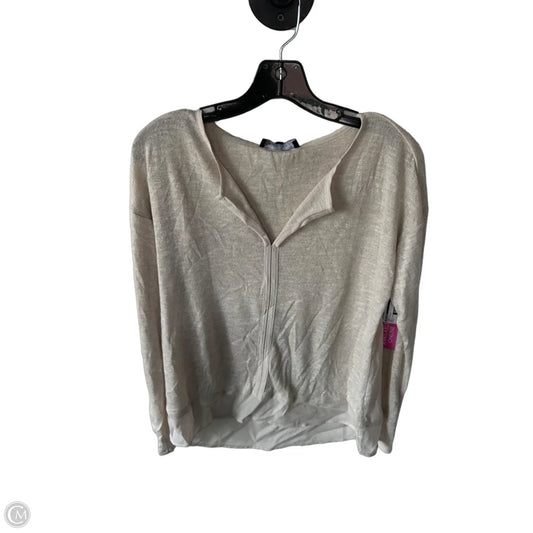Tunic Long Sleeve By Sanctuary In Cream & Silver, Size: L