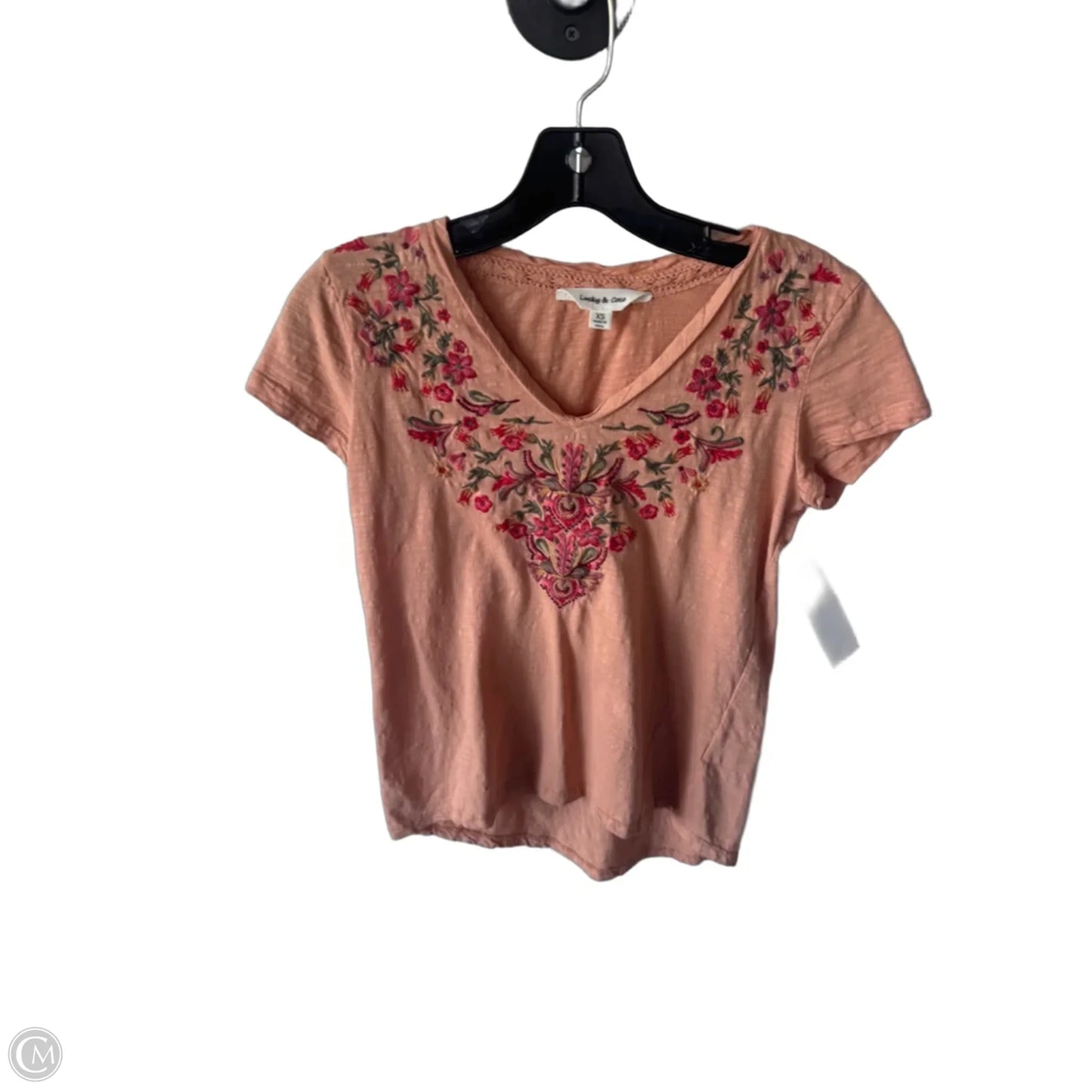 Top Short Sleeve By Clothes Mentor In Orange & Red, Size: Xs