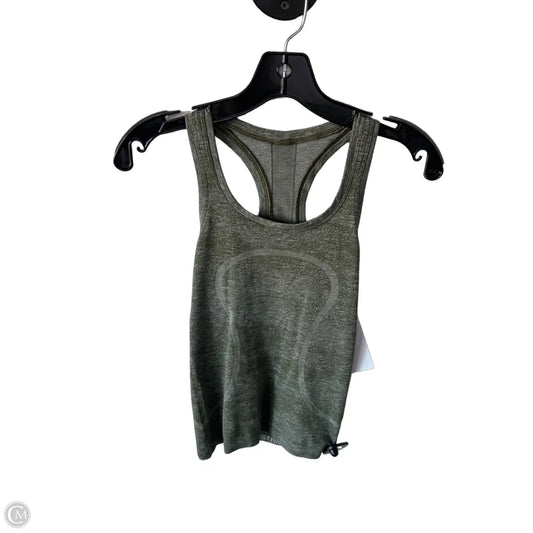 Athletic Tank Top By Lululemon In Green, Size: 2