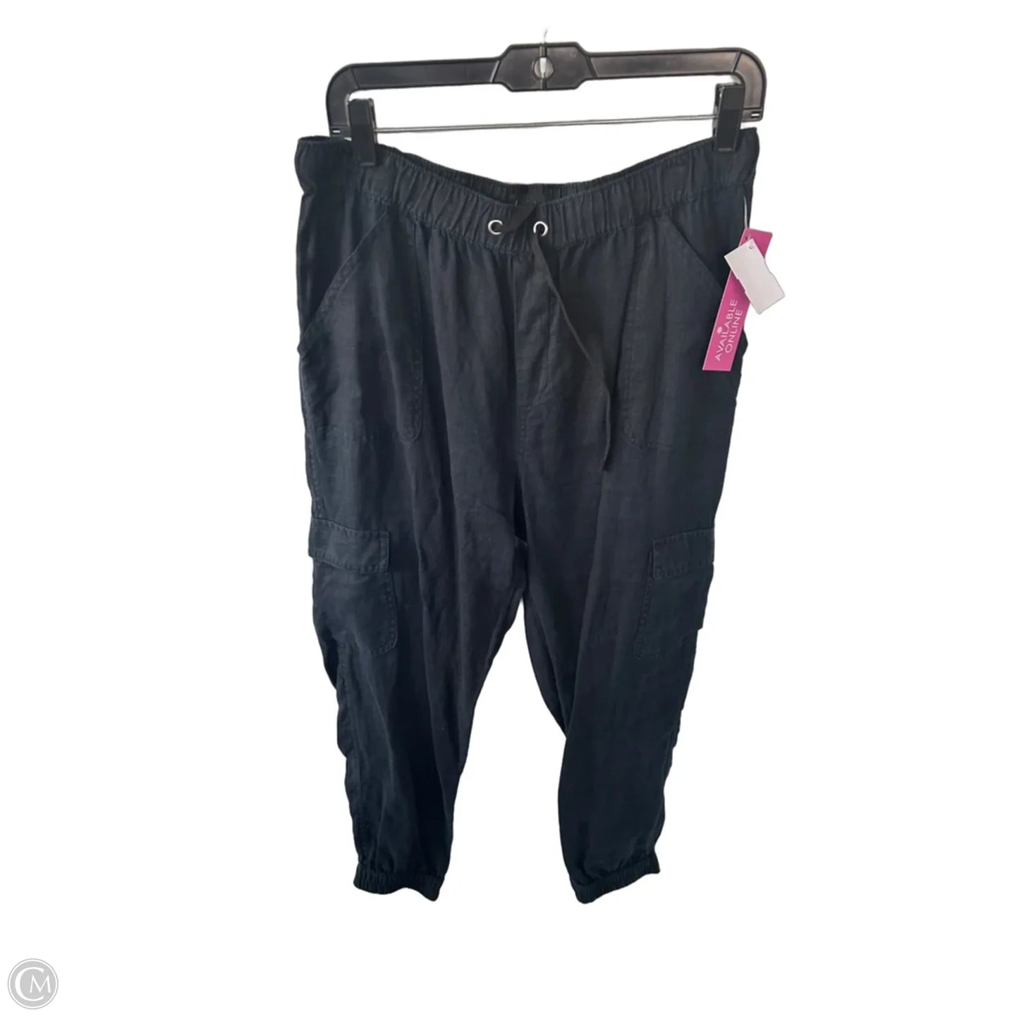 Pants Linen By Nicole By Nicole Miller In Black, Size: L