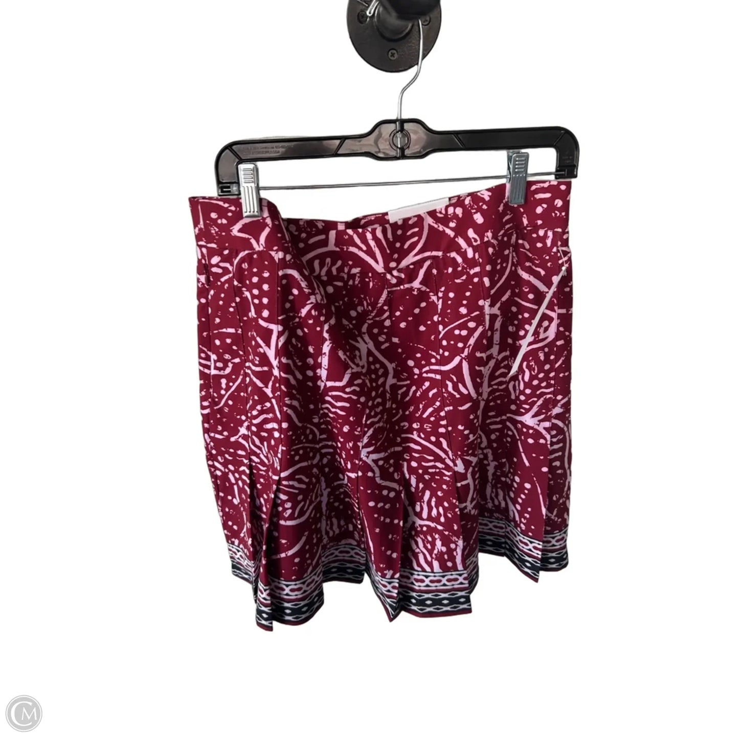 Skort By Chicos In Red & White, Size: 10