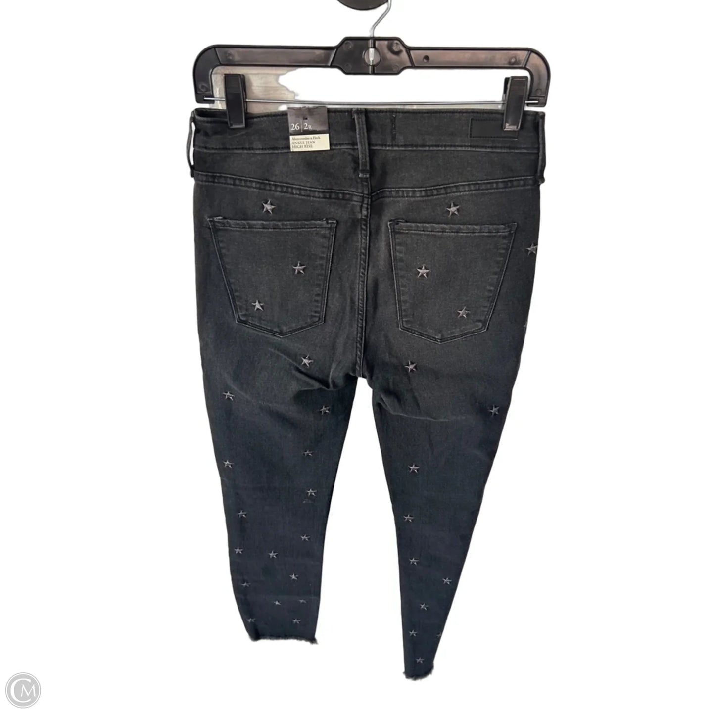 Jeans Skinny By Abercrombie And Fitch In Black Denim, Size: 2