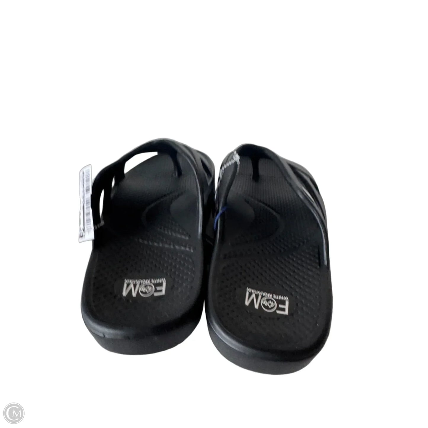 Sandals Flip Flops By White Mountain In Black, Size: 8