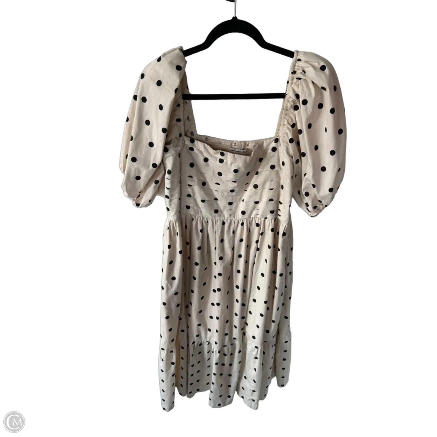 Dress Party Midi By Abercrombie And Fitch In Polkadot Pattern, Size: L