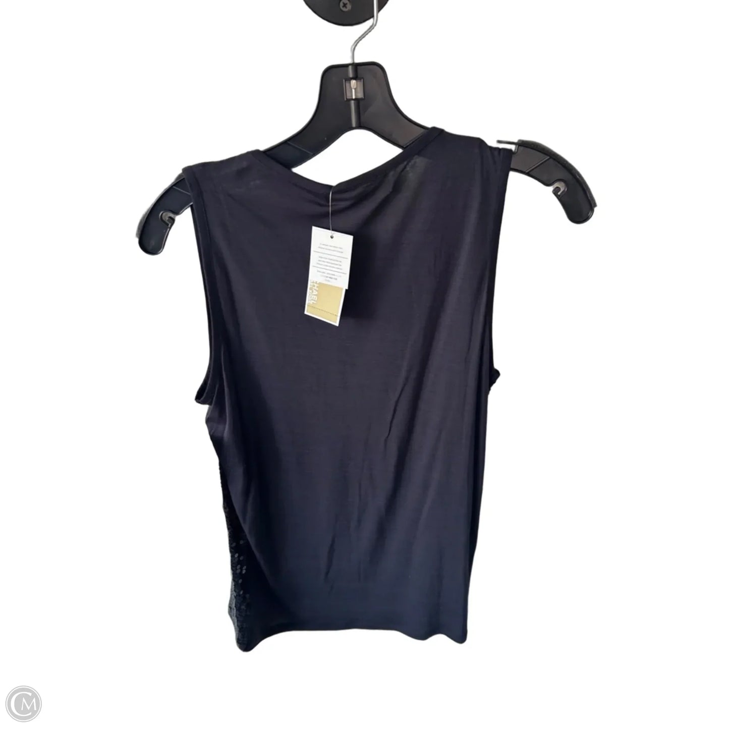 Blouse Sleeveless By Michael By Michael Kors In Navy, Size: M