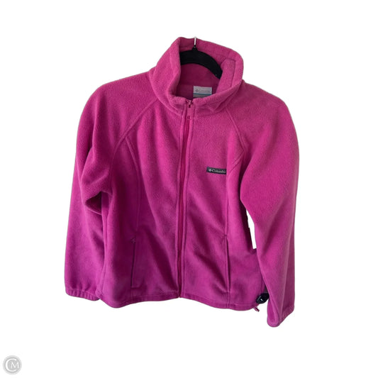 Jacket Fleece By Columbia In Pink, Size: L