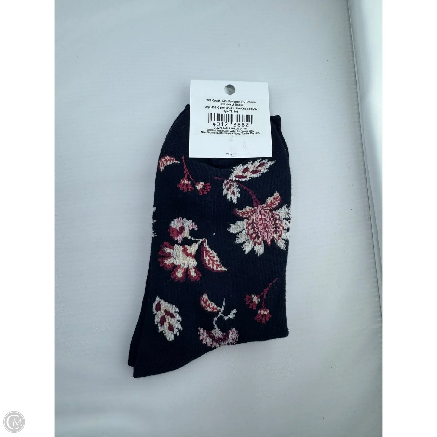 Socks By Loft In Blue & Cream, Size: Osfm