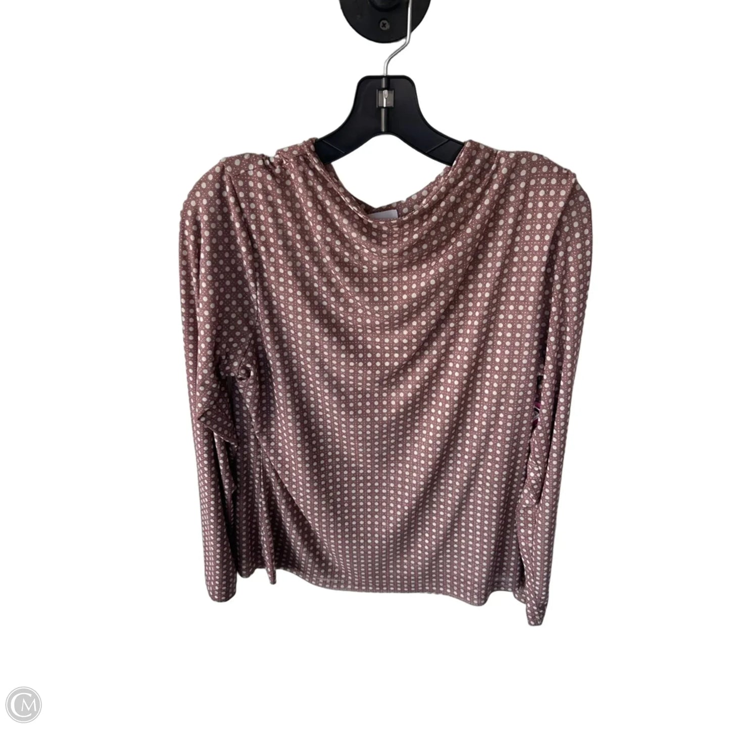 Athletic Top Long Sleeve Crewneck By Cmc In Bronze, Size: L