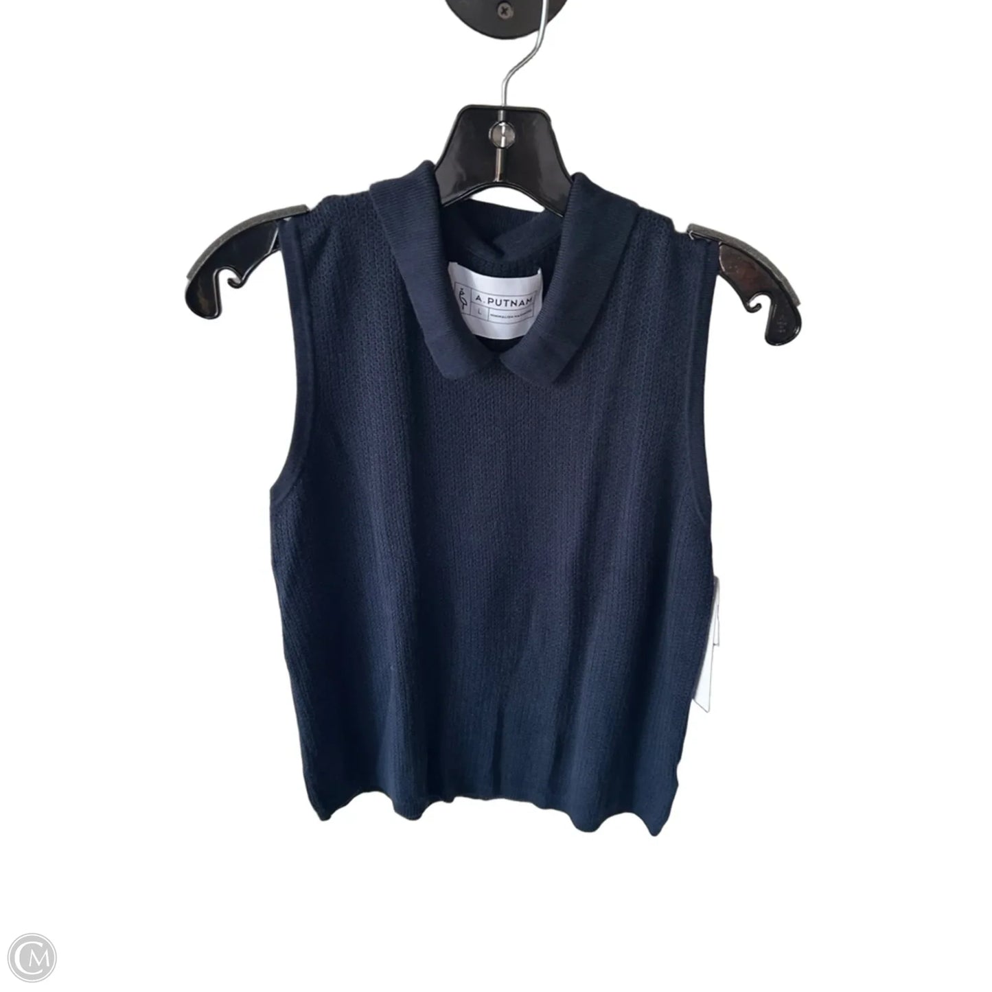 Vest Sweater By Cmc In Navy, Size: L