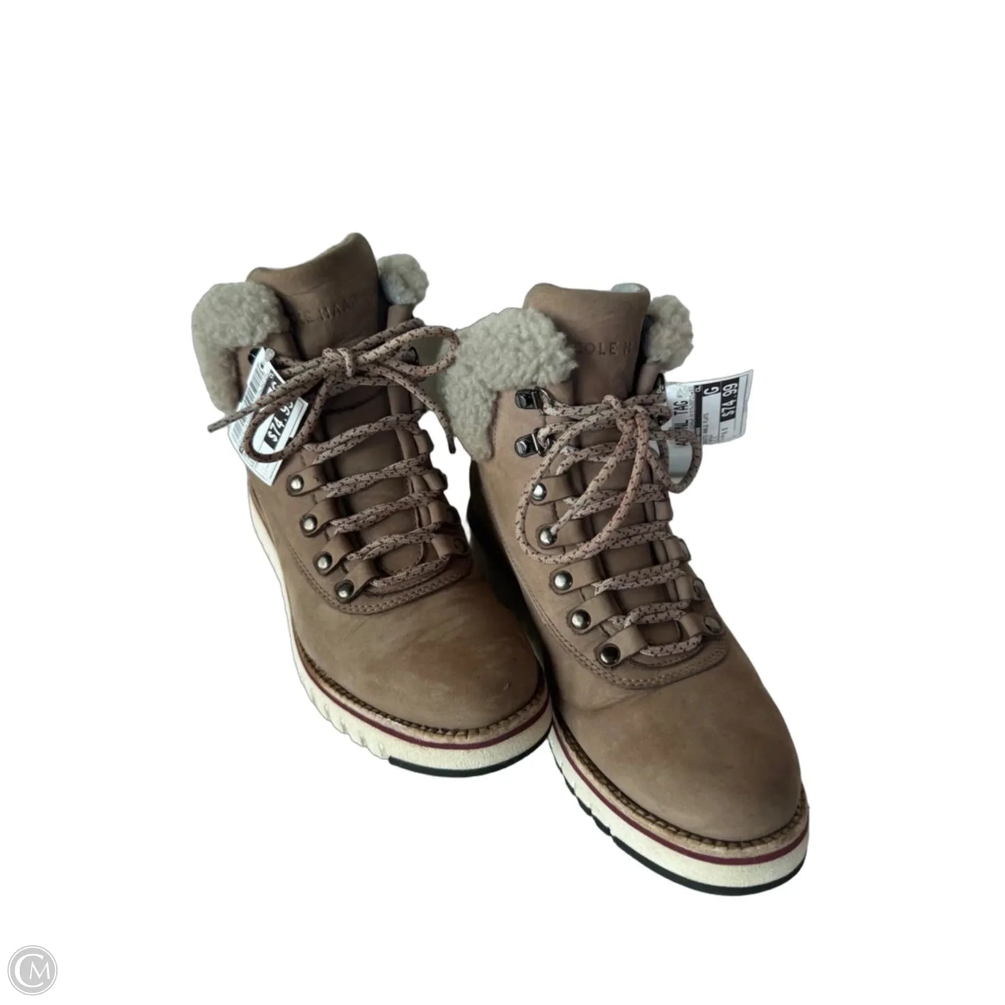 Boots Ankle Flats By Cole-haan In Brown, Size: 6.5