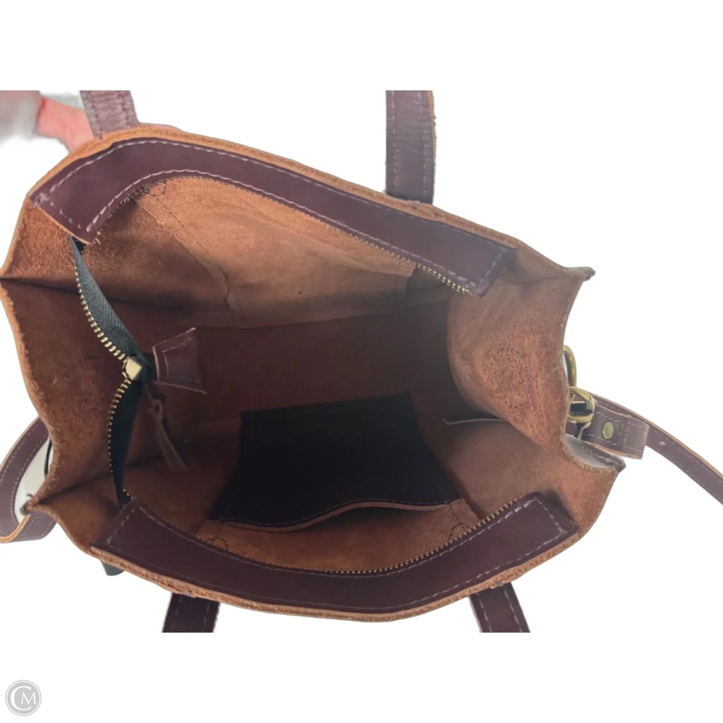 Handbag Leather By Portland Leather, Size: Large