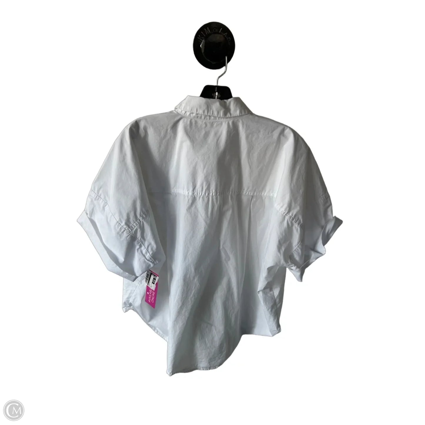 Blouse Short Sleeve By Loft In White, Size: S