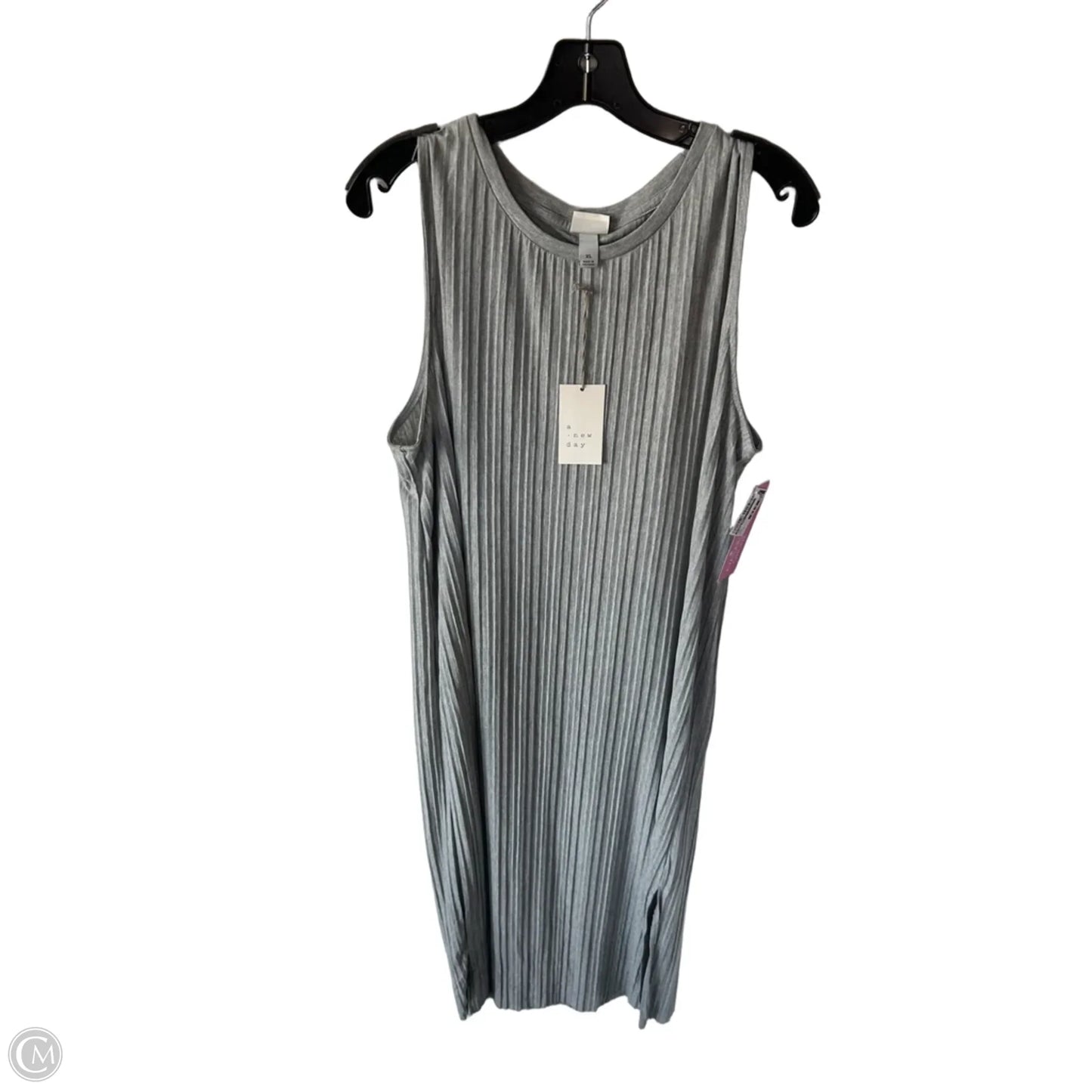 Dress Casual Maxi By A New Day In Grey, Size: Xl