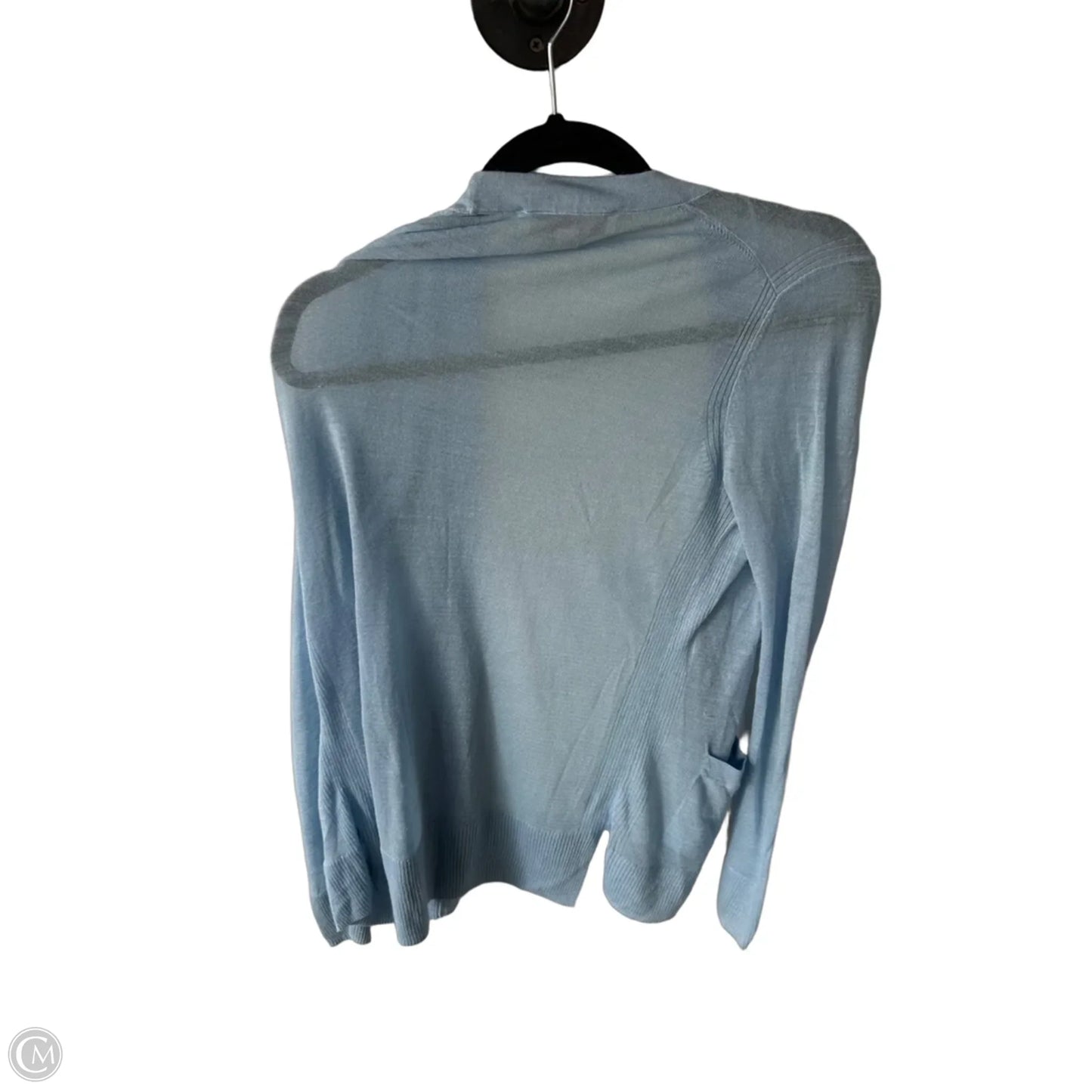 Sweater Cardigan By Loft In Blue, Size: M