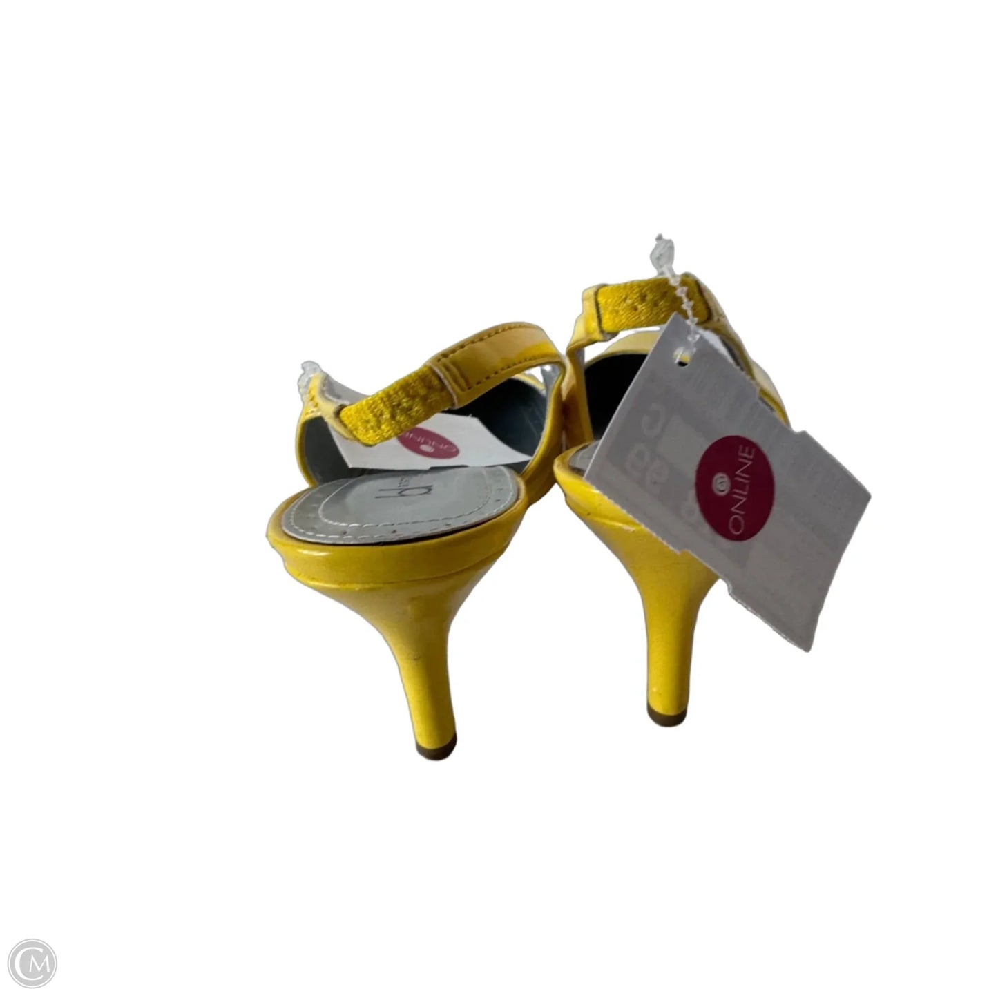 Shoes Heels Kitten By Clothes Mentor In Yellow, Size: 7