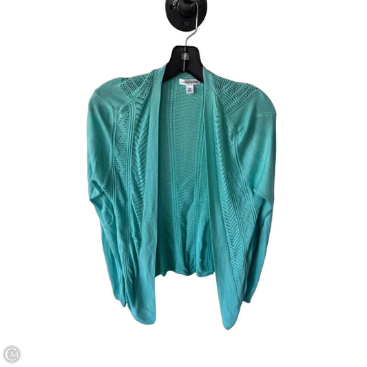 Sweater Cardigan By Croft And Barrow In Green, Size: M