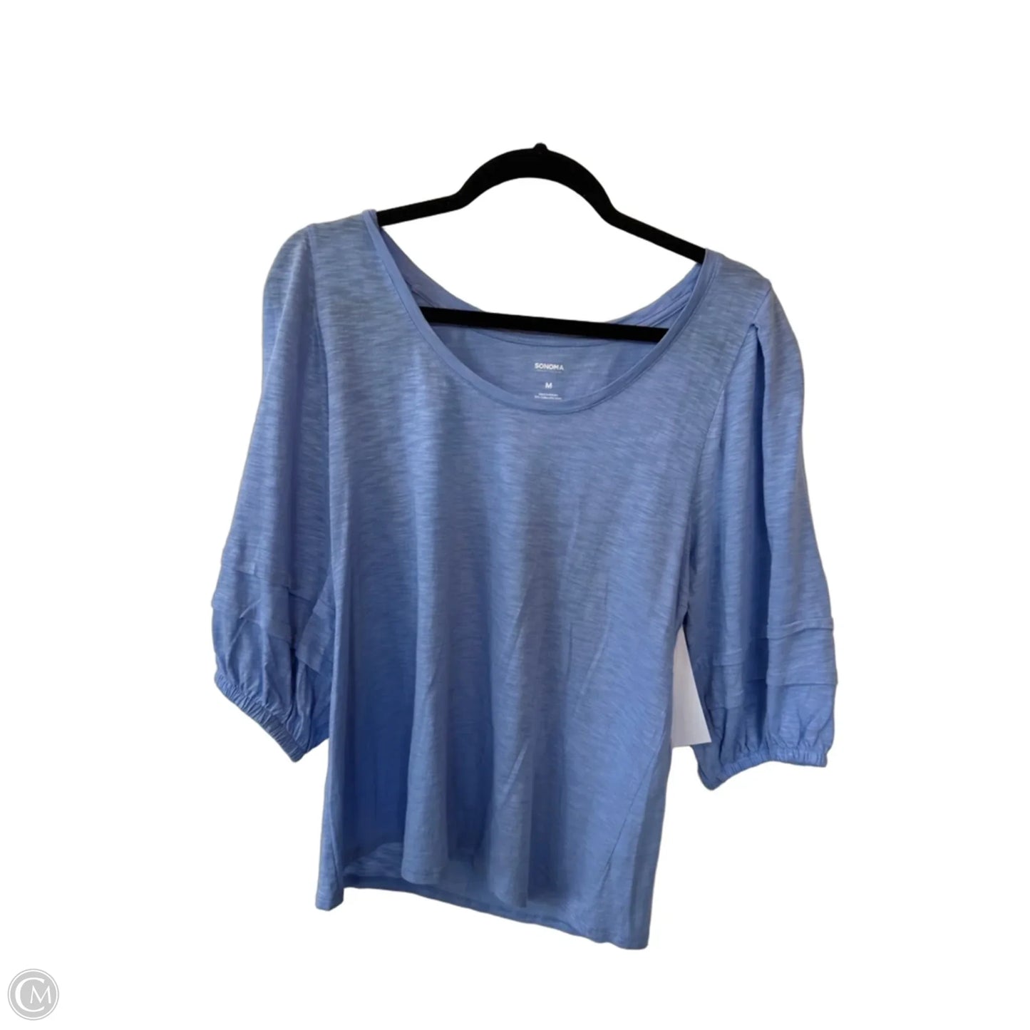Top Short Sleeve By Sonoma In Blue, Size: M
