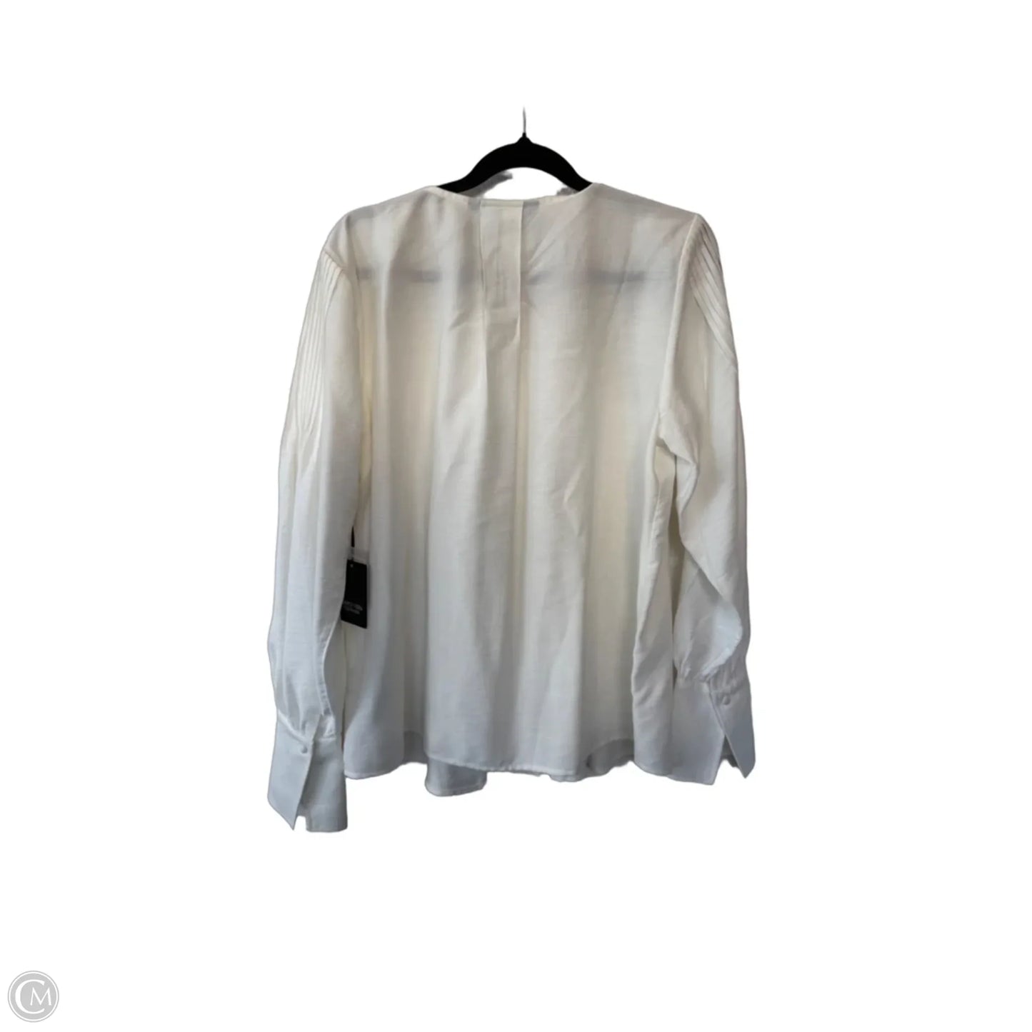 Blouse Long Sleeve By Simply Vera In Cream, Size: M