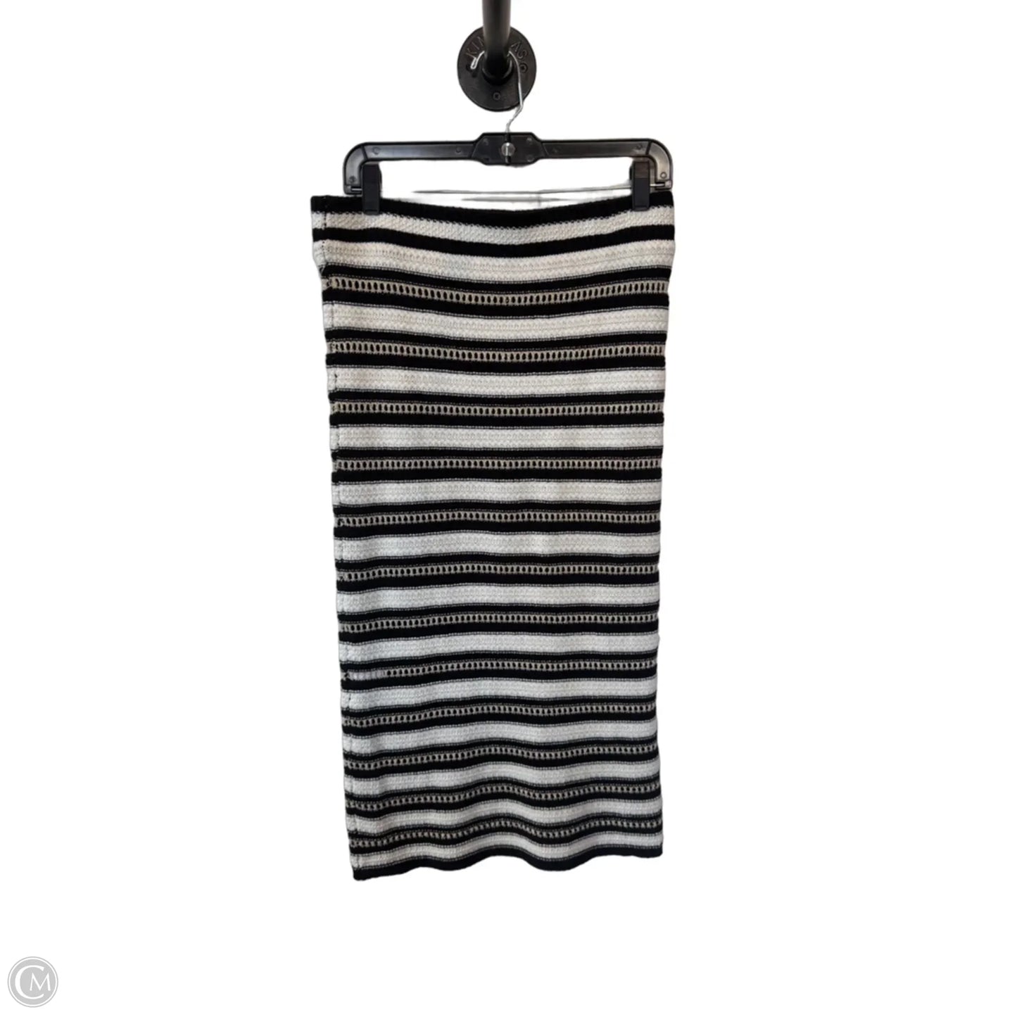 Skirt Midi By Nine West In Black & White, Size: M