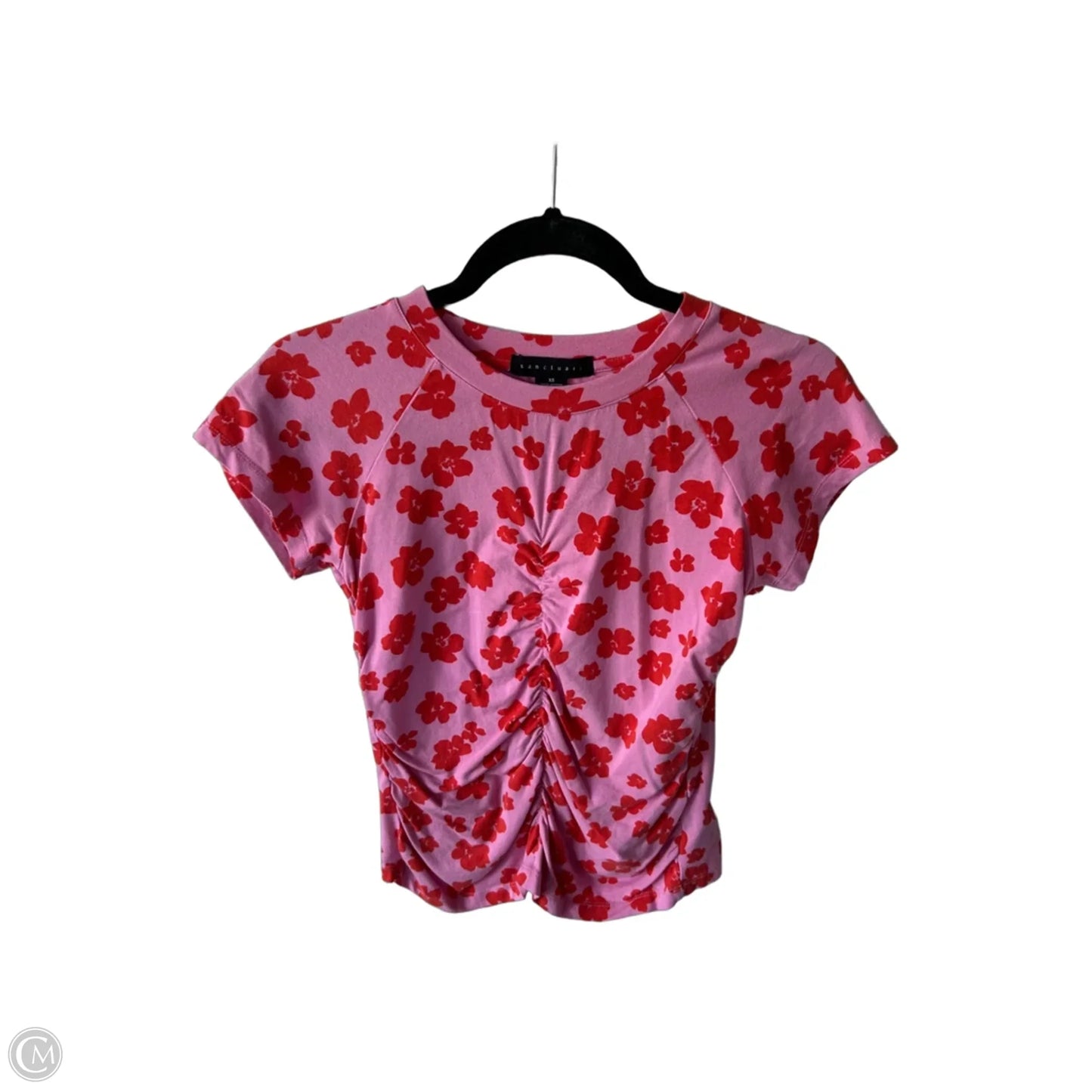 Top Short Sleeve Basic By Sanctuary In Pink & Red, Size: Xs