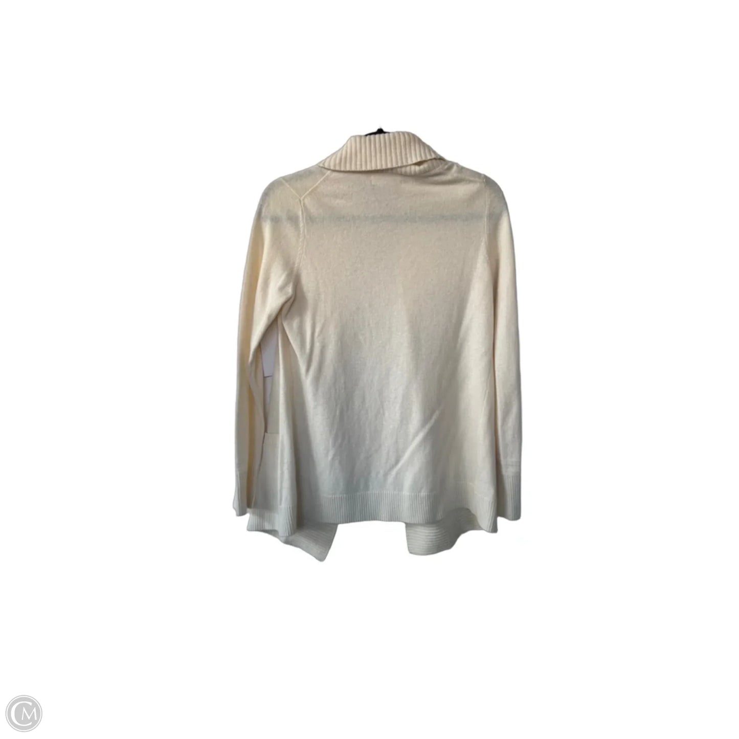 Sweater Cardigan By Banana Republic In Cream, Size: M
