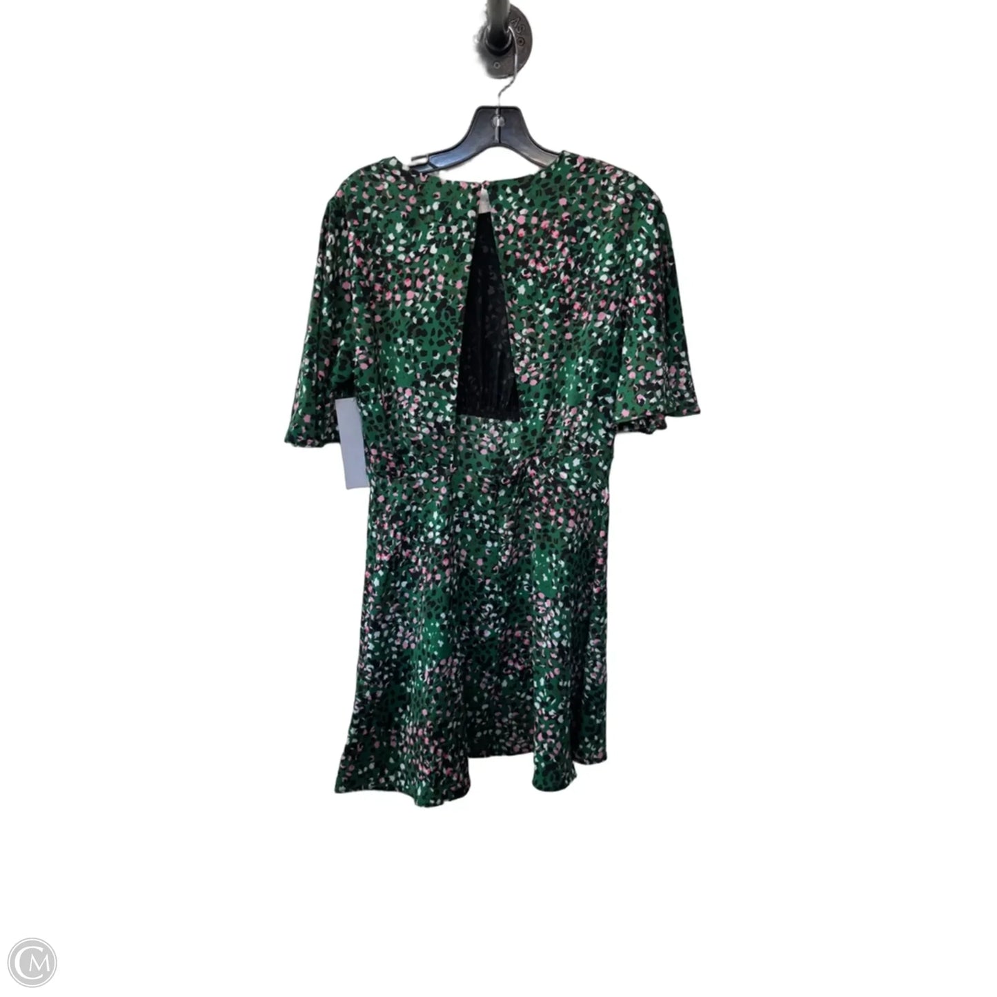 Dress Party Short By Top Shop In Green & White, Size: M