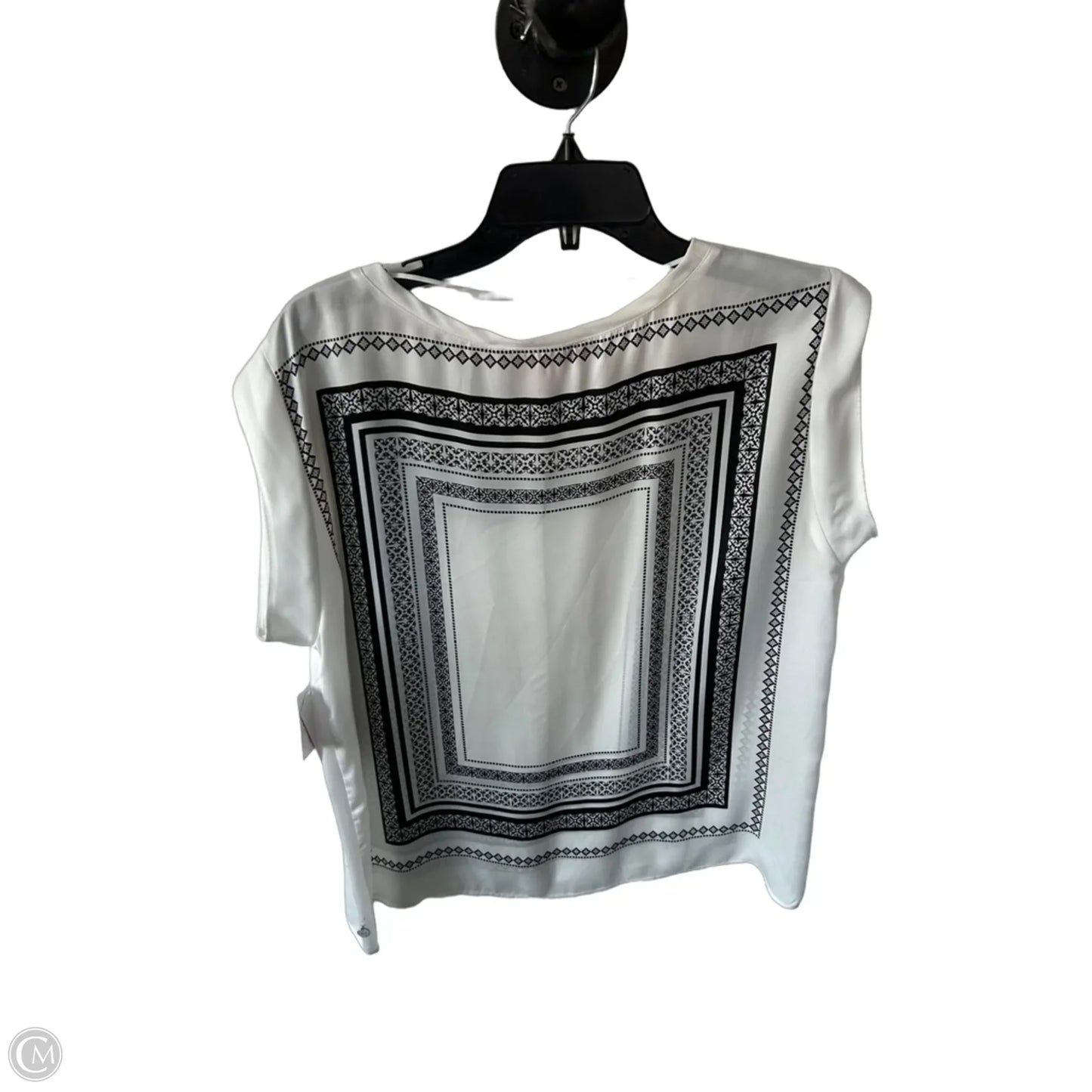 Top Sleeveless By Mng In Black & White, Size: M