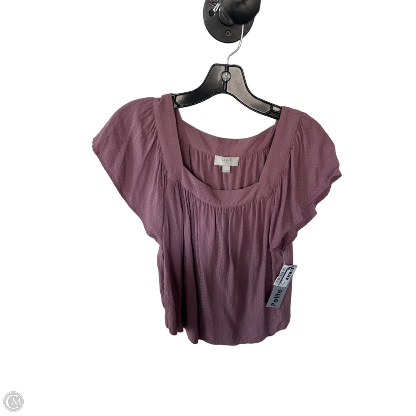 Blouse Short Sleeve By Loft In Pink, Size: Xsp