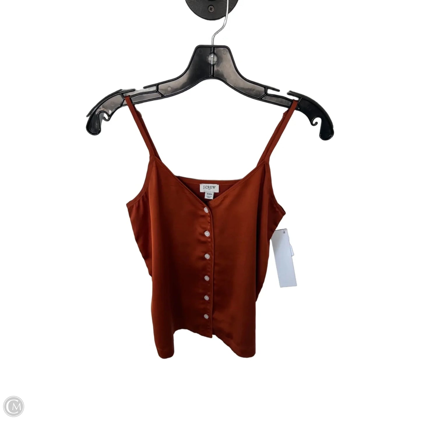 Blouse Sleeveless By J. Crew In Orange, Size: Xxs