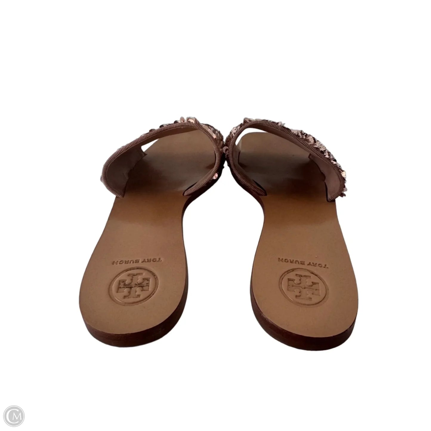 Sandals Designer By Tory Burch In Gold, Size: 8
