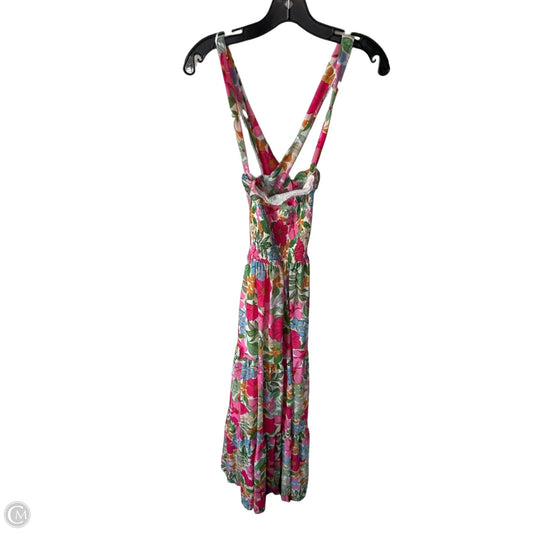 Dress Party Long By Vici In Pink & White, Size: Xl