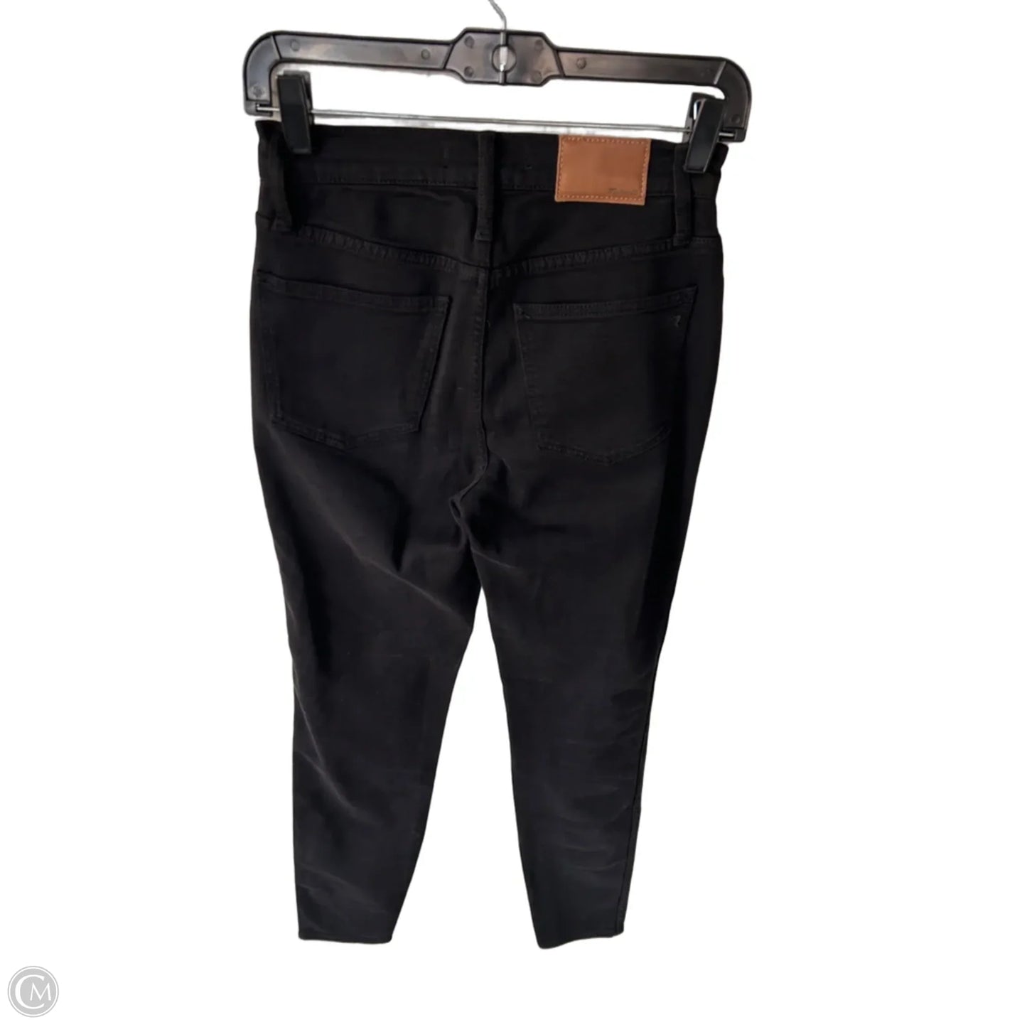 Jeans Skinny By Madewell In Black Denim, Size: 0