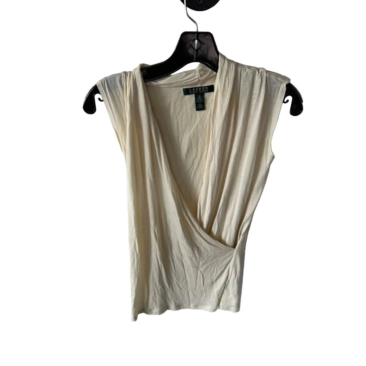 Top Sleeveless By Lauren By Ralph Lauren In Cream, Size: Xs