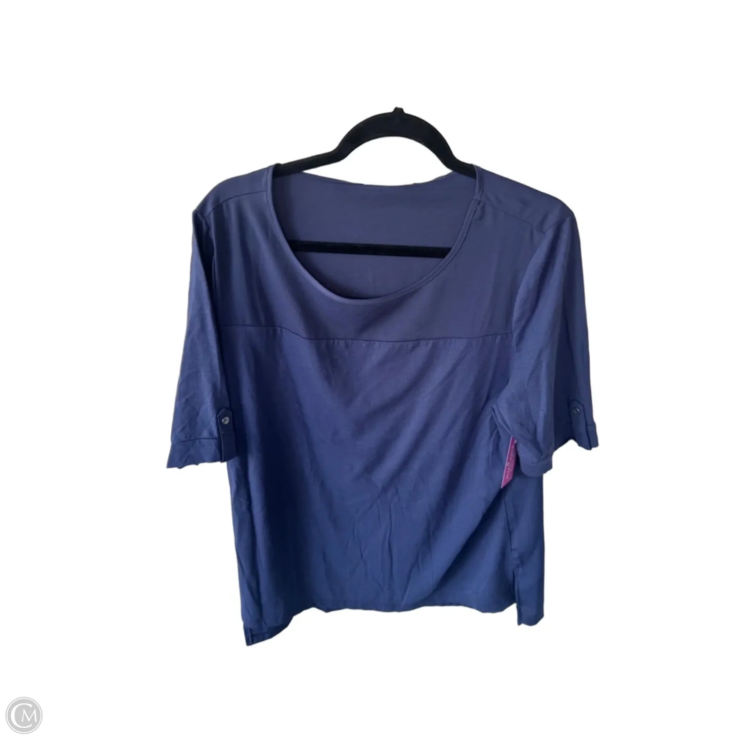 Top Short Sleeve By Chicos In Purple, Size: L